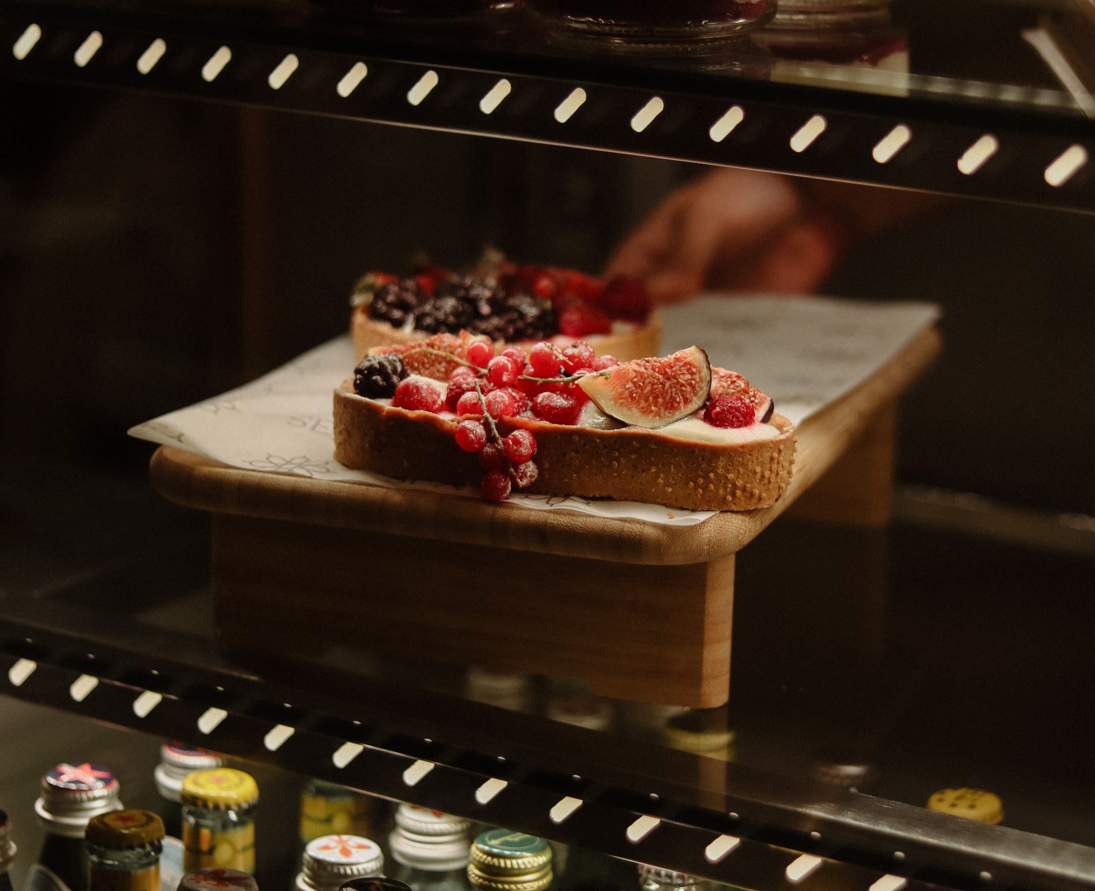 Fresh fruit tart baked at Mustang bakery in Sector 75, Noida